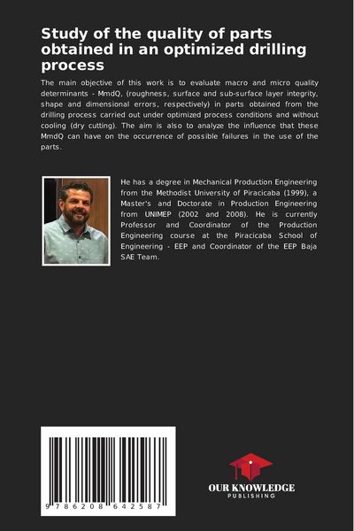 Produktbild: Study of the quality of parts obtained in an optimized drilling process