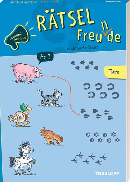Produktbild: Achtung, Achtung R&auml;tselfreu(n)de! Kindergarten. Tiere