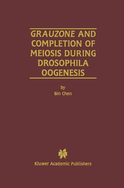 Produktbild: Grauzone and Completion of Meiosis During Drosophila Oogenesis