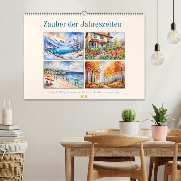 Produktbild: Zauber der Jahreszeiten (Wandkalender 2026 DIN A2 quer), CALVENDO Monatskalender