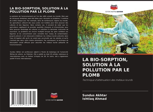 Produktbild: LA BIO-SORPTION, SOLUTION &Agrave; LA POLLUTION PAR LE PLOMB