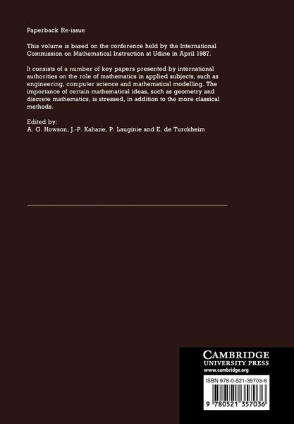 Produktbild: Mathematics as a Service Subject