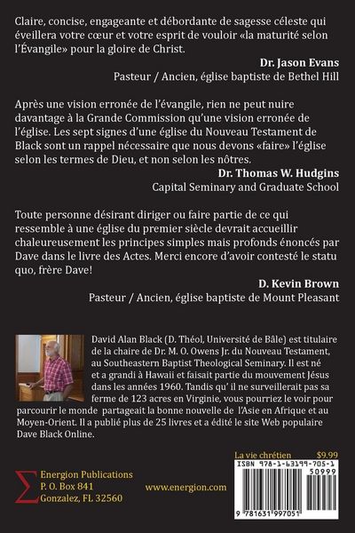 Produktbild: Sept marques d'une &eacute;glise du Nouveau Testament