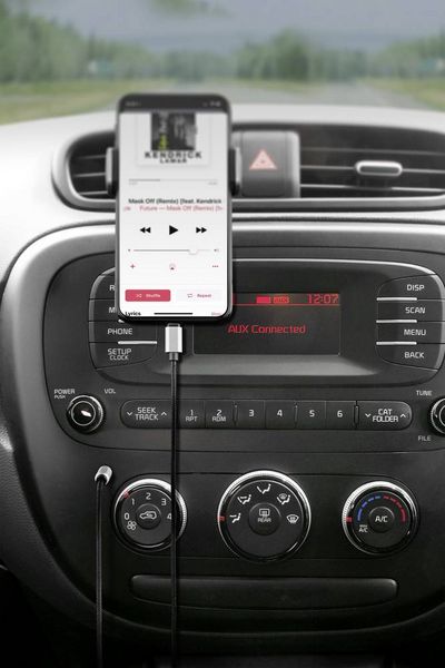 Produktbild: Renkforce RF-3432028 Apple Lightning / Klinke Audio Anschlusskabel [1x Apple Lightning-Stecker - 1x Klinkenstecker 3.5 mm] 1.20m