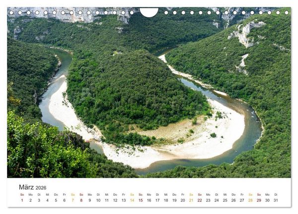 Produktbild: Im S&uuml;den Frankreichs - Ard&egrave;che, La Baume und Sevennen (Wandkalender 2026 DIN A4 quer), CALVENDO Monatskalender