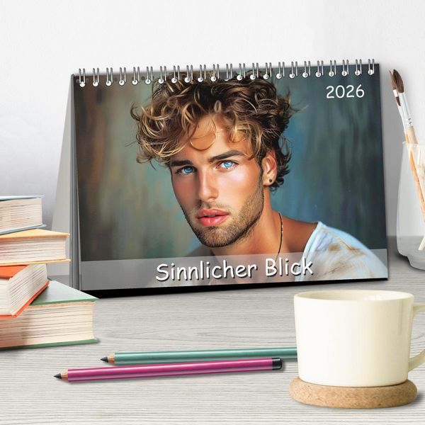 Produktbild: Sinnlicher Blick (Tischkalender 2026 DIN A5 quer), CALVENDO Monatskalender