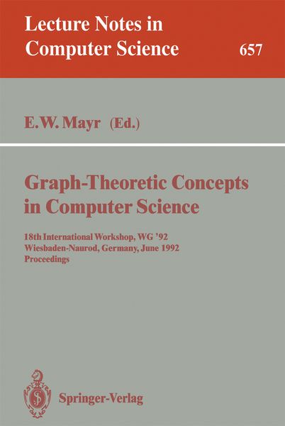 Produktbild: Graph-Theoretic Concepts in Computer Science