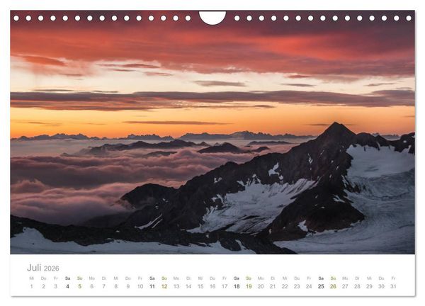 Produktbild: Berge - Die Sch&ouml;nheit der Alpen (Wandkalender 2026 DIN A4 quer), CALVENDO Monatskalender