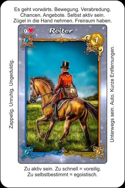 Produktbild: Lenormandkarten Licht und Schatten - Positive und negative Lenormand-Deutung auf jeder Karte (3.Auflage)