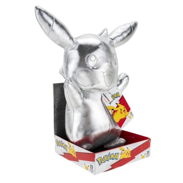 Produktbild: Pl&uuml;sch Pok&eacute;mon Pikachu 25 Jahre silber 30cm