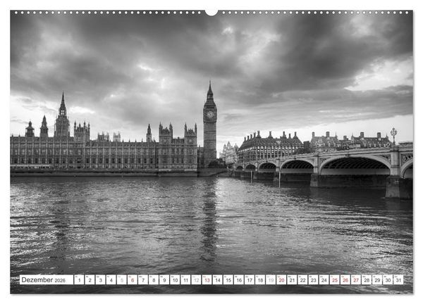 Produktbild: London Stadt an der Themse (hochwertiger Premium Wandkalender 2026 DIN A2 quer), Kunstdruck in Hochglanz