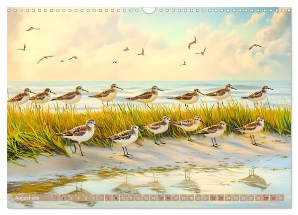 Produktbild: Zwischen Himmel und Wasser (Wandkalender 2026 DIN A3 quer), CALVENDO Monatskalender