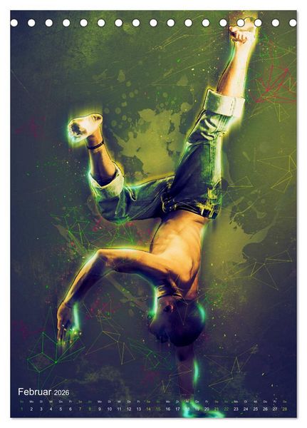 Produktbild: Streetdance - Dynamik pur (Tischkalender 2026 DIN A5 hoch), CALVENDO Monatskalender