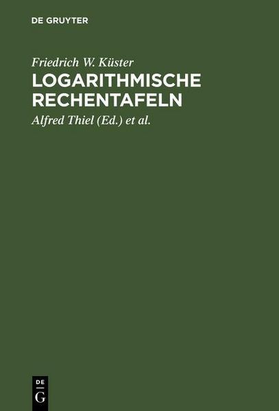 Produktbild: Logarithmische Rechentafeln