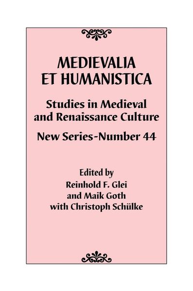 Produktbild: Medievalia et Humanistica, No. 44
