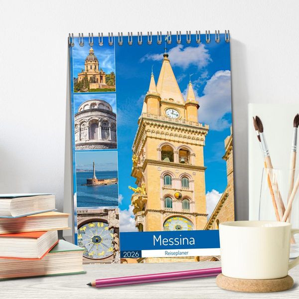 Produktbild: Messina - Reiseplaner (Tischkalender 2026 DIN A5 hoch), CALVENDO Monatskalender
