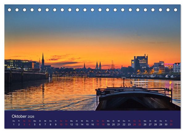 Produktbild: Weser-Impressionen (Tischkalender 2026 DIN A5 quer), CALVENDO Monatskalender