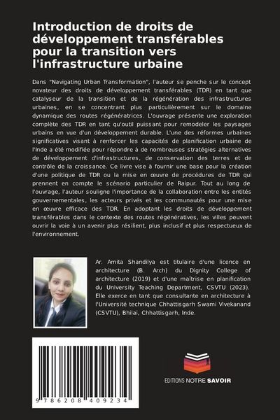 Produktbild: Introduction de droits de d&eacute;veloppement transf&eacute;rables pour la transition vers l'infrastructure urbaine