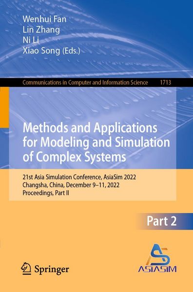 Produktbild: Methods and Applications for Modeling and Simulation of Complex Systems