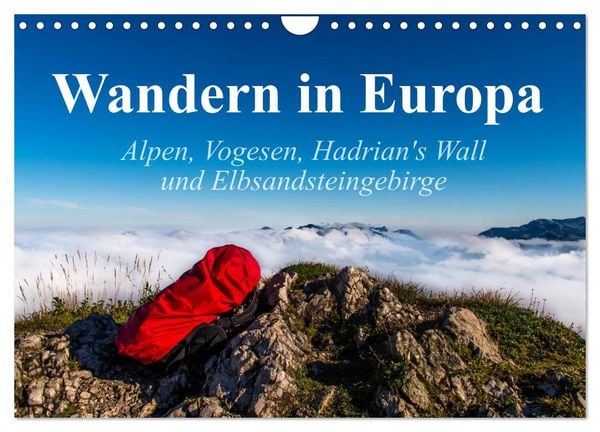 Wandern in Europa (Wandkalender 2026 DIN A4 quer), CALVENDO Monatskalender
