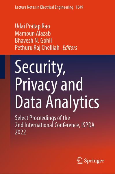 Produktbild: Security, Privacy and Data Analytics