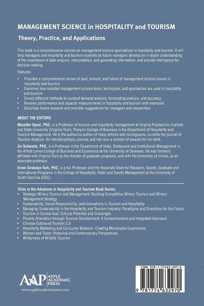 Produktbild: Management Science in Hospitality and Tourism