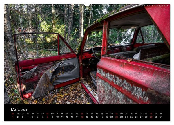 Produktbild: Autos, abgestellt und vergessen (Wandkalender 2026 DIN A2 quer), CALVENDO Monatskalender