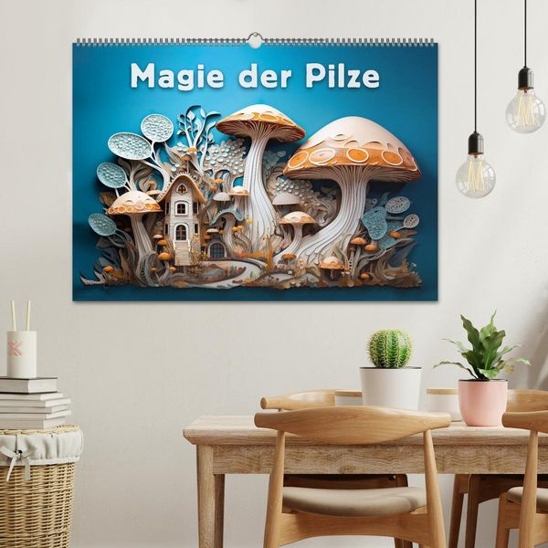 Produktbild: Magie der Pilze (Wandkalender 2026 DIN A2 quer), CALVENDO Monatskalender