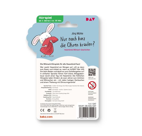 Produktbild: Nur noch kurz die Ohren kraulen? Hasenkinds Mitmach-Geschichten als Kekz