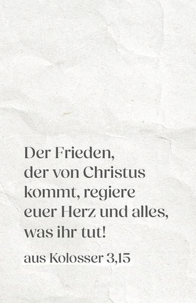 Produktbild: Frieden - Segen zum Mitnehmen