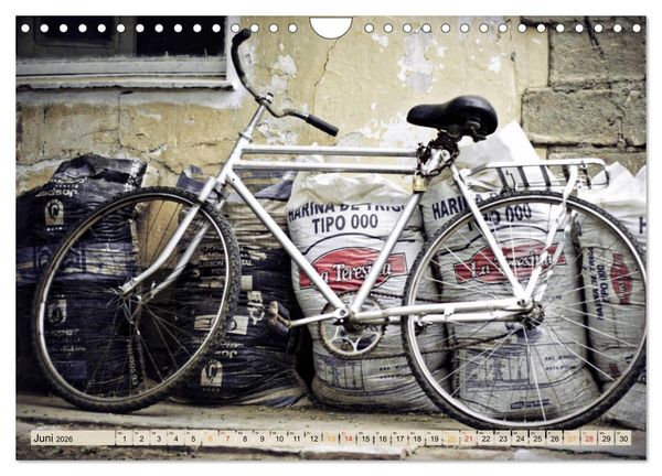 Produktbild: Fahrrad Alltag - Film Noir Style (Wandkalender 2026 DIN A4 quer), CALVENDO Monatskalender