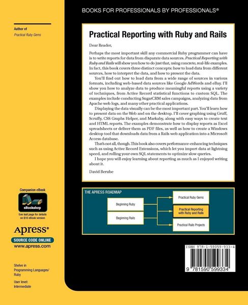 Produktbild: Practical Reporting with Ruby and Rails