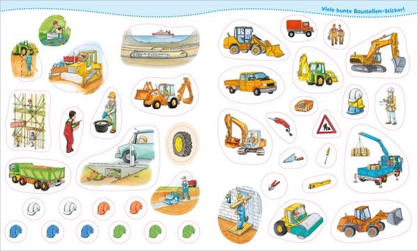Produktbild: WAS IST WAS Junior Mitmach-Heft Baustelle