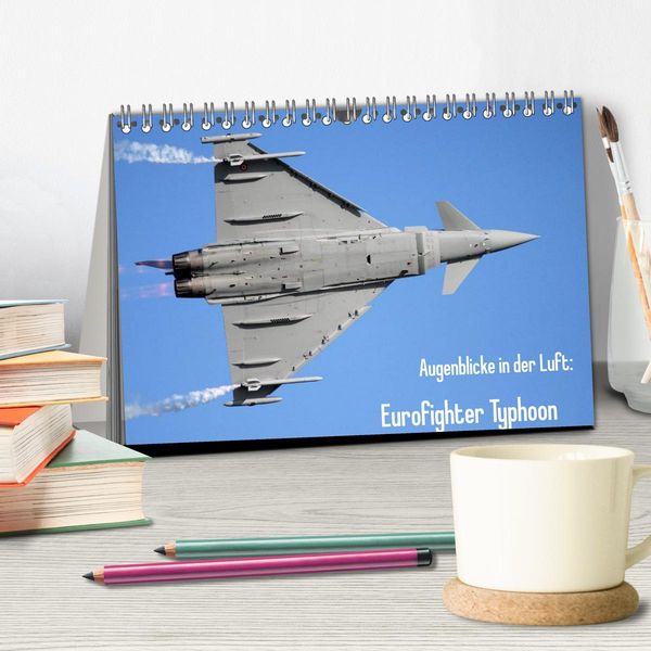 Produktbild: Augenblicke in der Luft: Eurofighter Typhoon (Tischkalender 2026 DIN A5 quer), CALVENDO Monatskalender