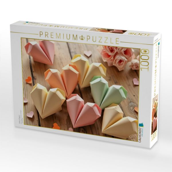 Produktbild: CALVENDO Puzzle Liebe in Origami | 1000 Teile Lege-Gr&ouml;&szlig;e 64x48cm Foto-Puzzle f&uuml;r gl&uuml;ckliche Stunden