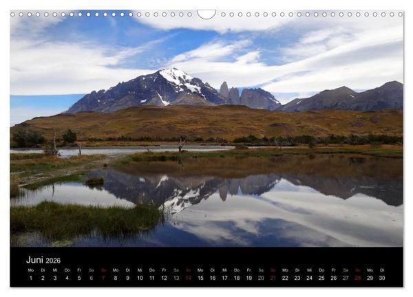 Produktbild: Im Nationalpark Torres del Paine (Chile) (Wandkalender 2026 DIN A3 quer), CALVENDO Monatskalender