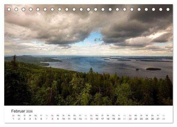 Produktbild: Landschaften Finnlands (Tischkalender 2026 DIN A5 quer), CALVENDO Monatskalender