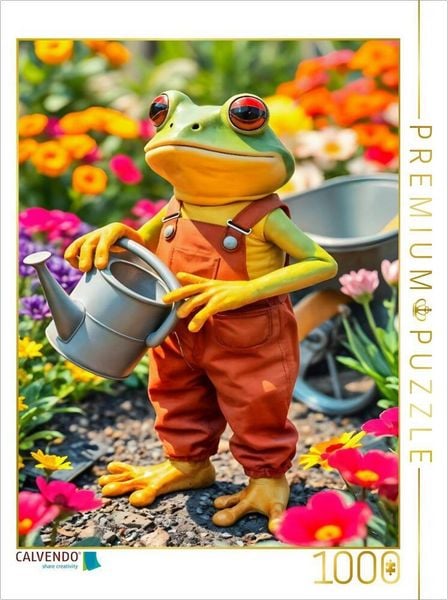 CALVENDO Puzzle Garten-Guru mit grünem Daumen | 1000 Teile Lege-Größe 64x48cm Foto-Puzzle für glückliche Stunden