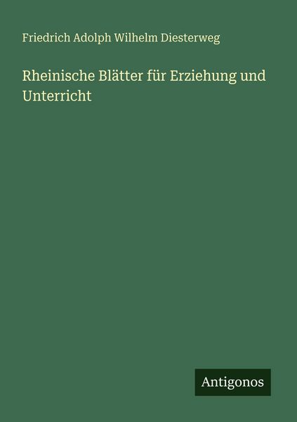 Produktbild: Rheinische Bl&auml;tter f&uuml;r Erziehung und Unterricht