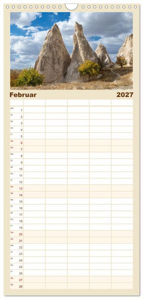 Produktbild: Familienplaner 2027 - Kappadokien, Feent&uuml;rme und Ballontr&auml;ume mit 5 Spalten (Wandkalender, 21 x 45 cm) CALVENDO