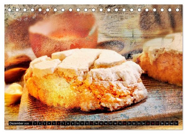 Produktbild: Italian Food - Vintage Design (Tischkalender 2026 DIN A5 quer), CALVENDO Monatskalender