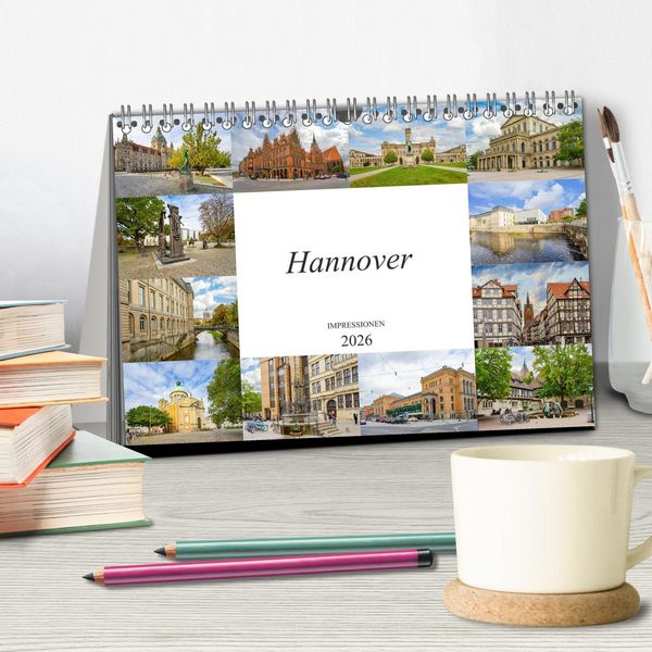 Produktbild: Hannover Stadtansichten (Tischkalender 2026 DIN A5 quer), CALVENDO Monatskalender