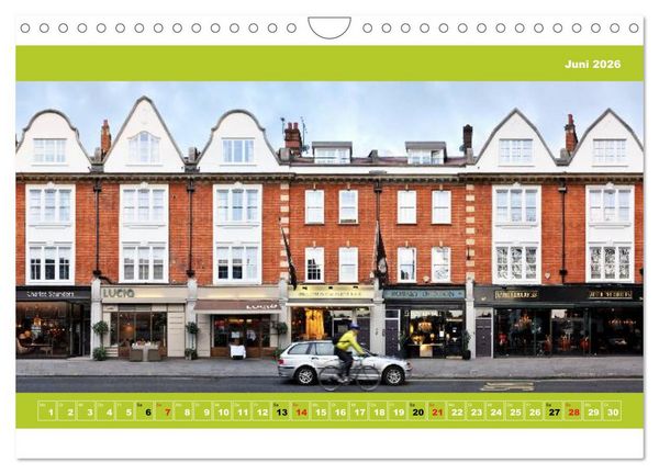 Produktbild: London Fassade 2026 (Wandkalender 2026 DIN A4 quer), CALVENDO Monatskalender