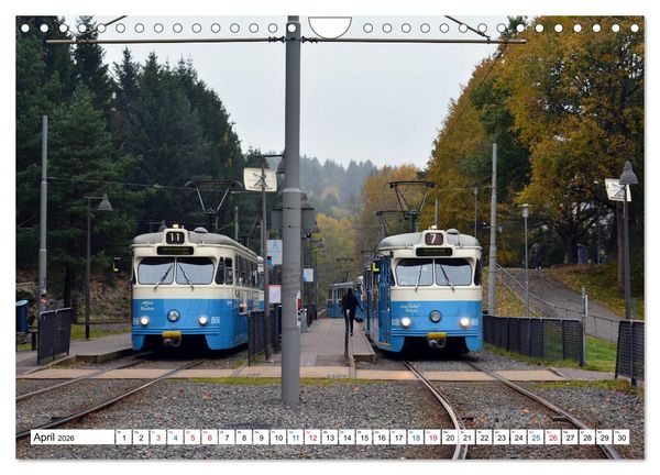 Produktbild: Die G&ouml;teborger Stra&szlig;enbahn (Wandkalender 2026 DIN A4 quer), CALVENDO Monatskalender