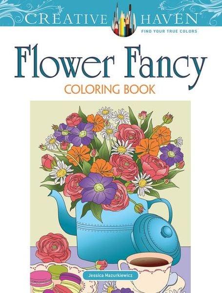 Produktbild: Creative Haven Flower Fancy Coloring Book