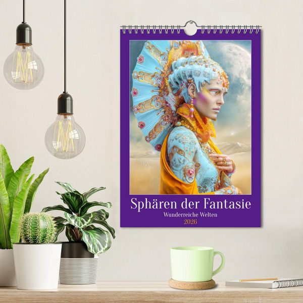 Produktbild: Sph&auml;ren der Fantasie - Wunderreiche Welten (Wandkalender 2026 DIN A4 hoch), CALVENDO Monatskalender