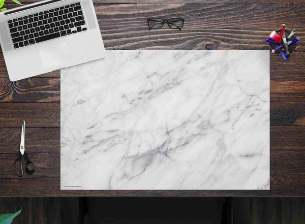 Produktbild: Cover-your-desk Schreibtischunterlage f&uuml;r Kinder und Erwachsene Marmor, aus hochwertigem Vinyl , 60 x 40 cm