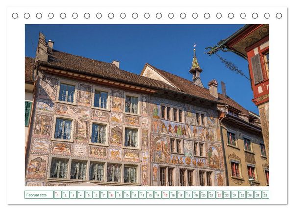 Produktbild: Charmantes Stein am Rhein (Tischkalender 2026 DIN A5 quer), CALVENDO Monatskalender
