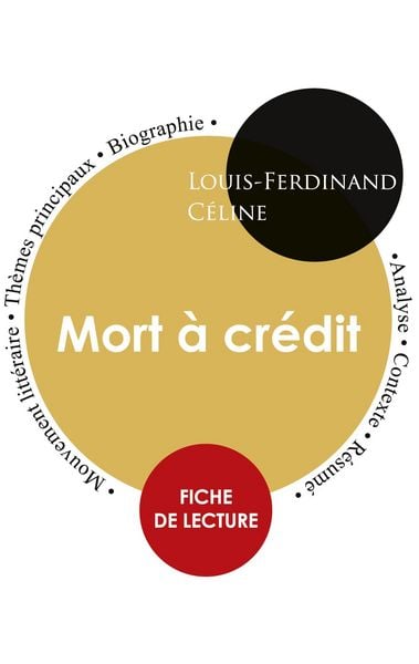 Fiche de lecture Mort à crédit (Étude intégrale), Taschenbuch von Louis-Ferdinand Celine, Paideia éducation, 9782759300839