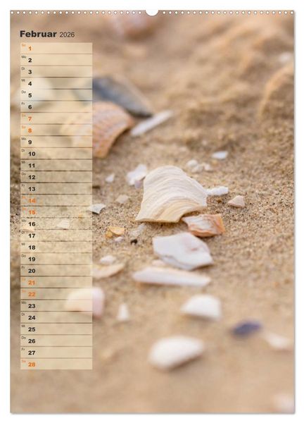 Produktbild: Zwischen D&uuml;nen und Watt / Geburtstagskalender (hochwertiger Premium Wandkalender 2026 DIN A2 hoch), Kunstdruck in Hochglanz